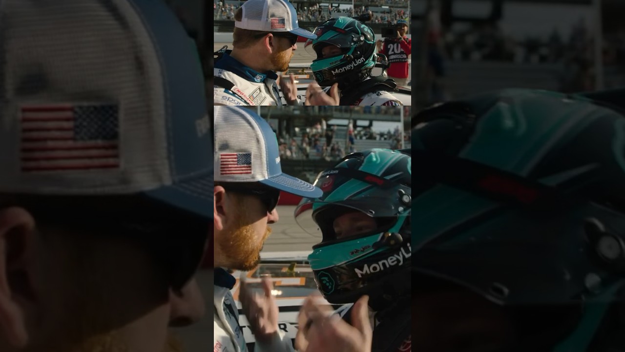 Exclusive angle of Buscher v. Reddick #nascar