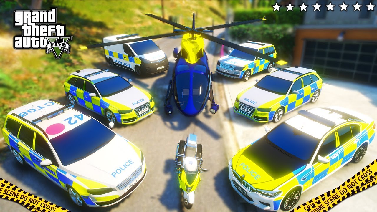 GTA 5 - Stealing Luxury British Police Vehicles With Franklin GTA 5 RP!