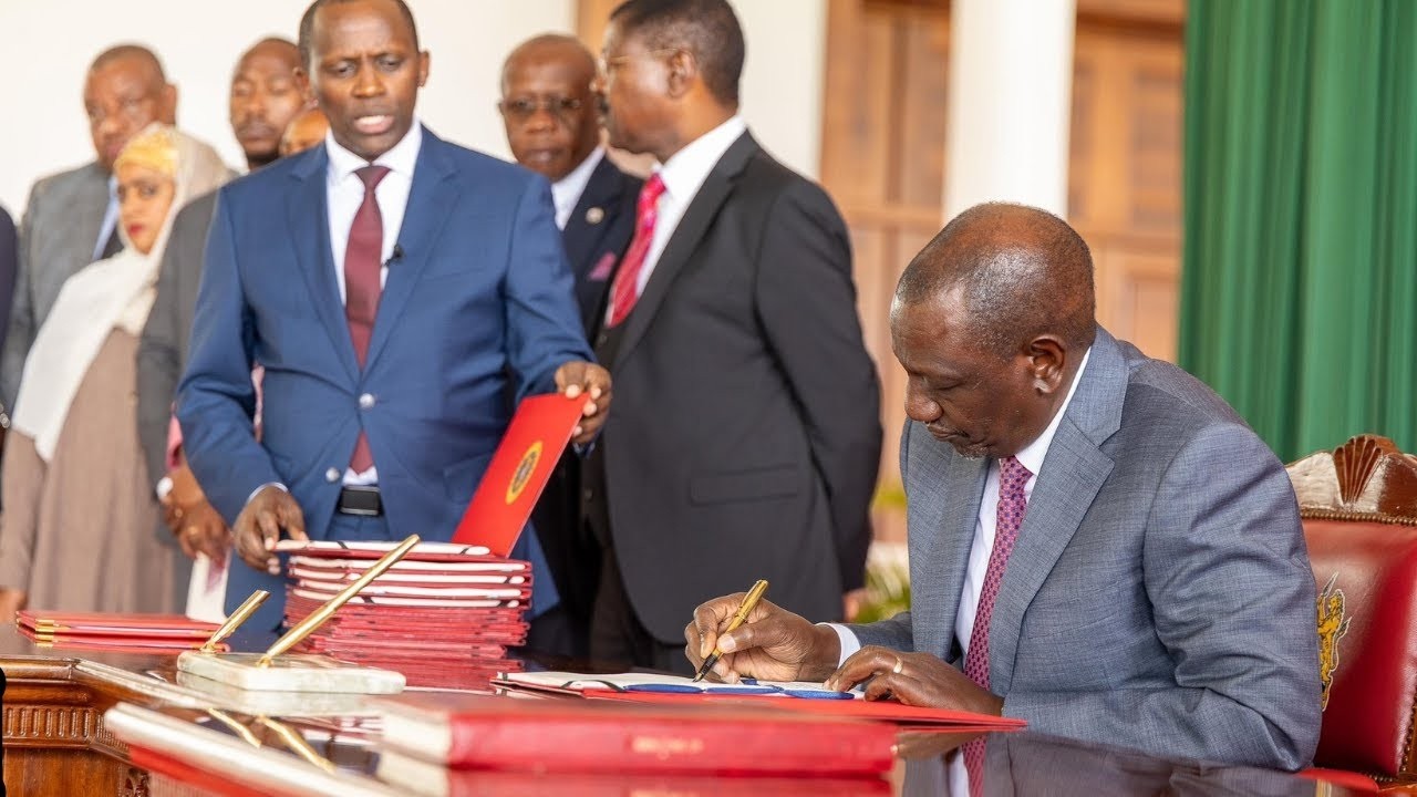 Live:Ruto Signing Presidential Assent of Three National Assembly Bills