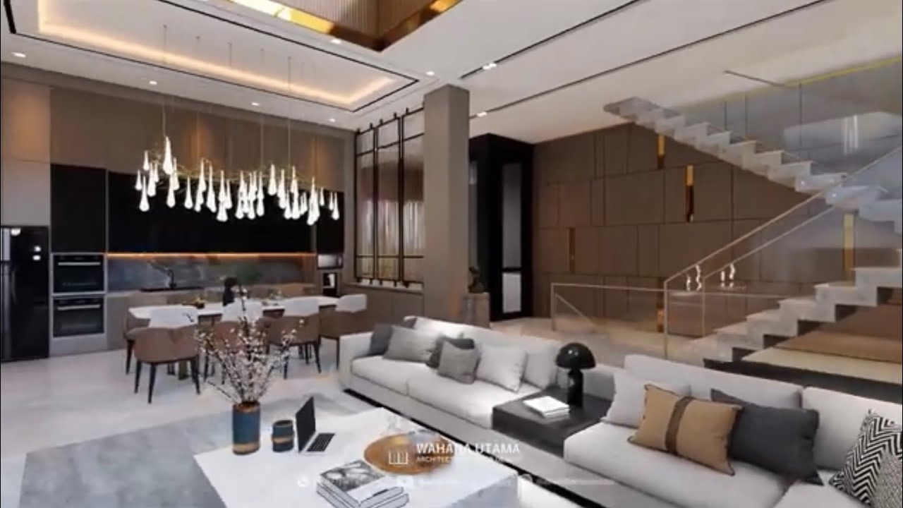 Desain Rumah Mewah di PIK ada Lift 12x25 - Bapak Erwin