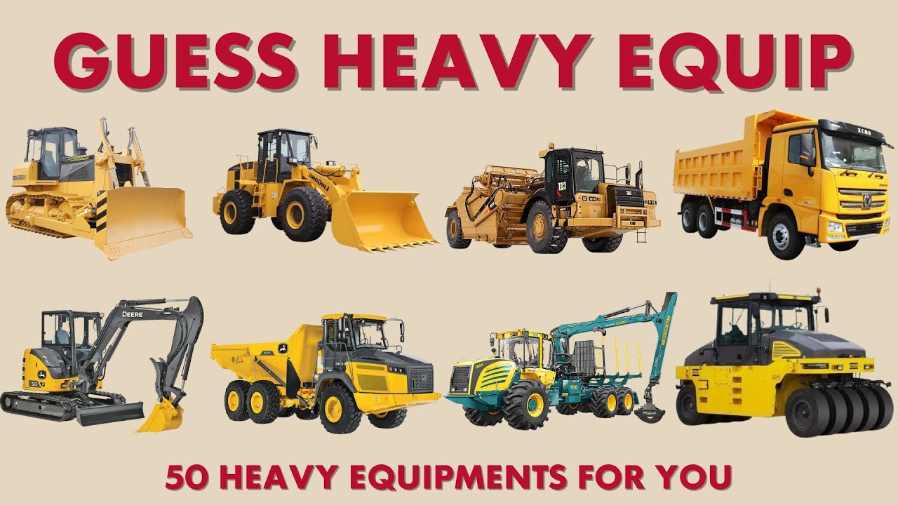 Guess the Heavy Equipment ! 🏗️ | Test Your Construction Knowledge 🛠️🚜