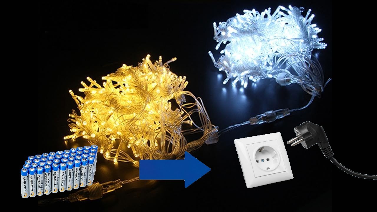 Tuto transformer des guirlandes lumineuses à piles en guirlandes lumineuses sur secteur