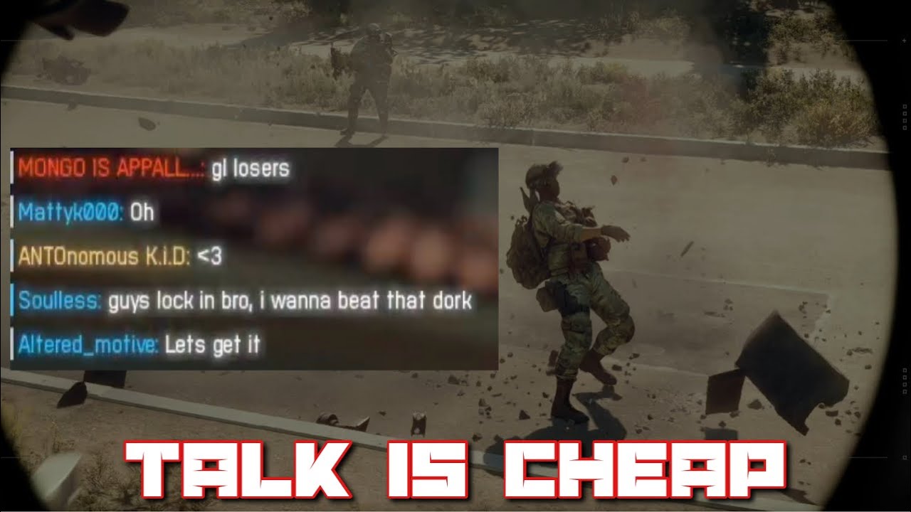 Talk is cheap