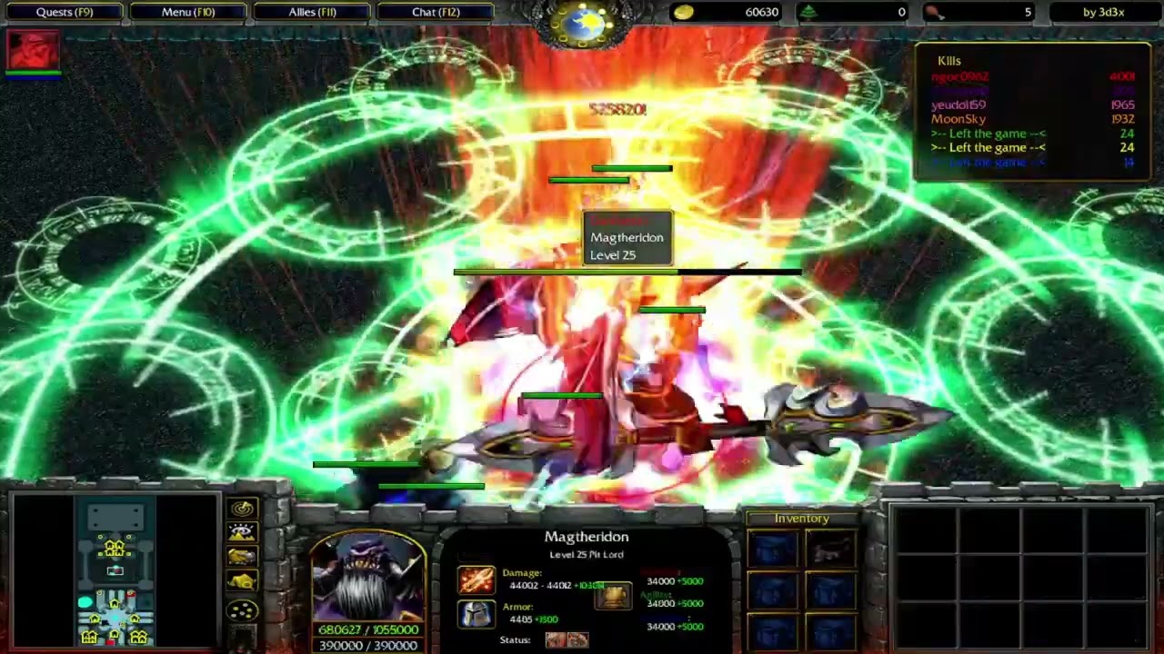Warcraft III: Phá đảo map X hero siege 2024