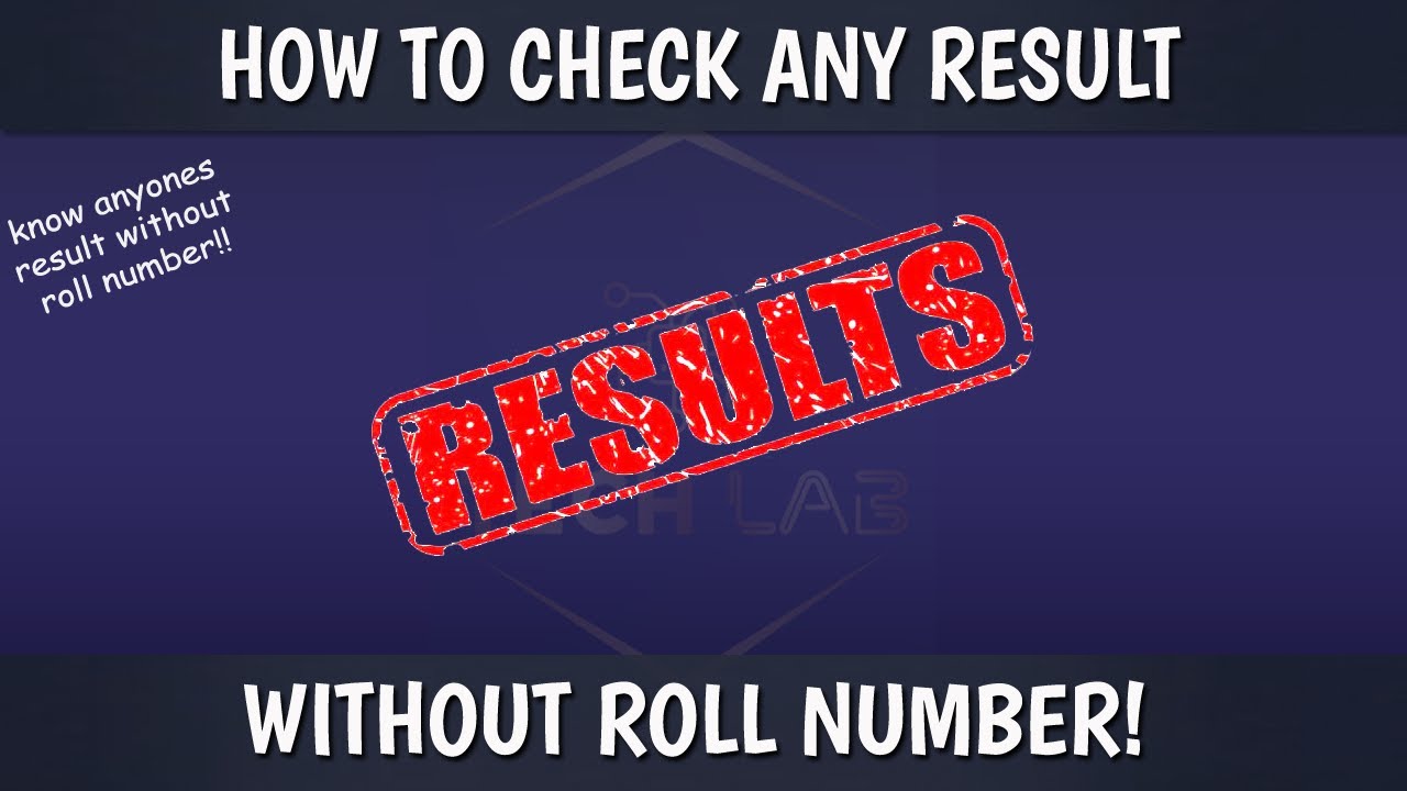 How To Check Results Without Roll Number!! | Check Any Result With Name