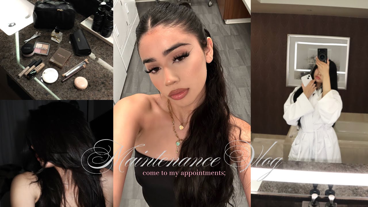 MAINTENANCE VLOG: hair, nails, eyebrows, lashes, makeup, + more