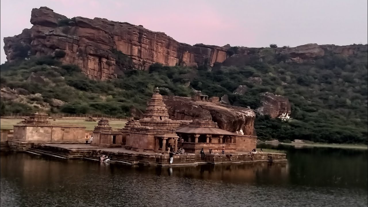 Agastya lake sunset.Badami