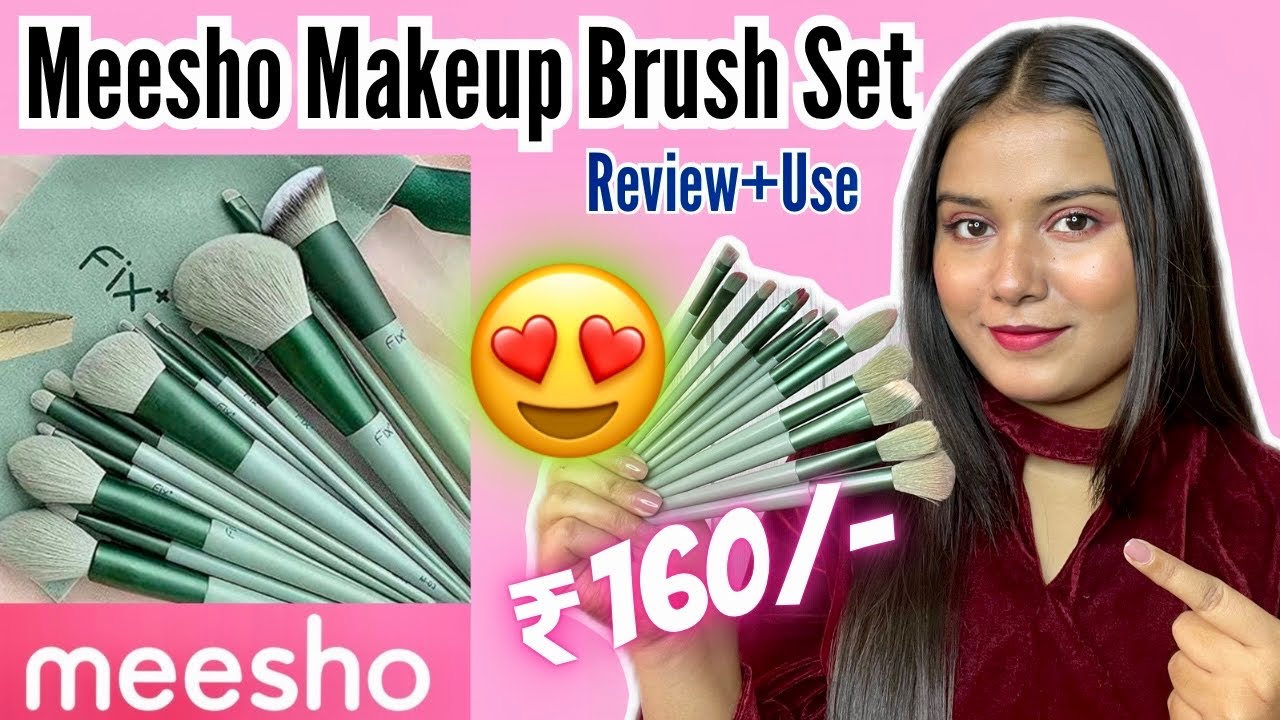 MEESHO Makeup Brush Set Under ₹200/-😍|| Makeup Brushes Set of 13 || Aishwarya Gupta
