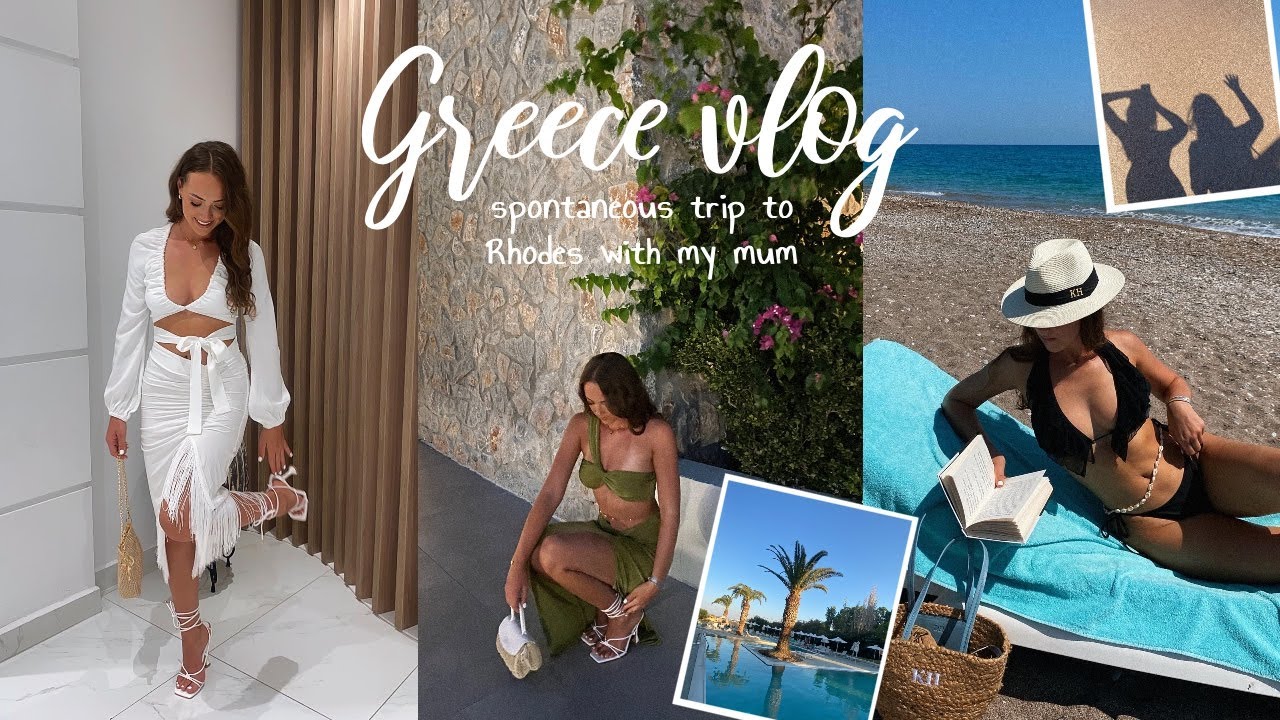 GREECE VLOG 2022✈️🌴🇬🇷 | spontaneous trip to Rhodes with my mum | travel vlog