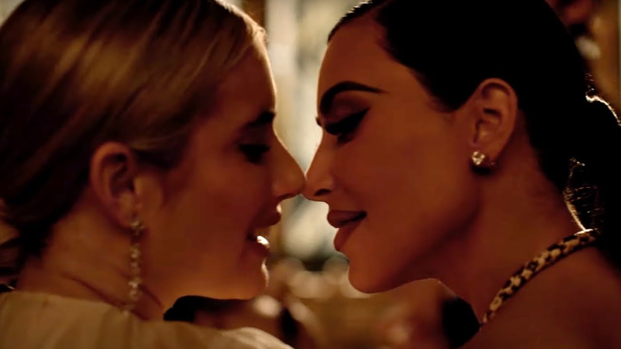 Kim Kardashian, Emma Roberts Kiss and Scream in New ‘American Horror Story’