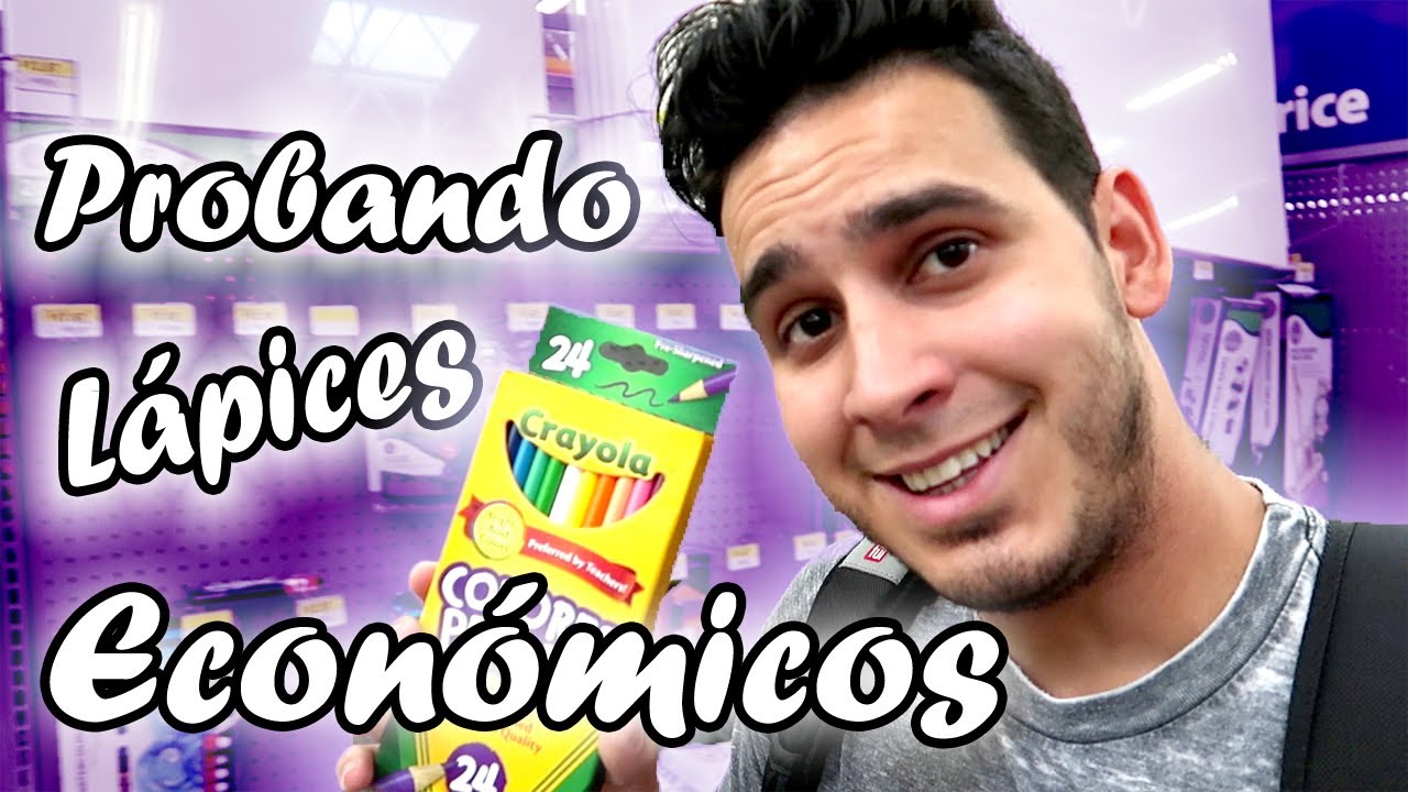 Probando lapices de colores económicos escolares | Crayola | Vlog