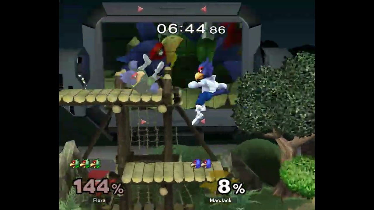 [ass] 177 - Melee Singles WR1 — MacJack ⟮Falco⟯ vs Flora ⟮Falco⟯