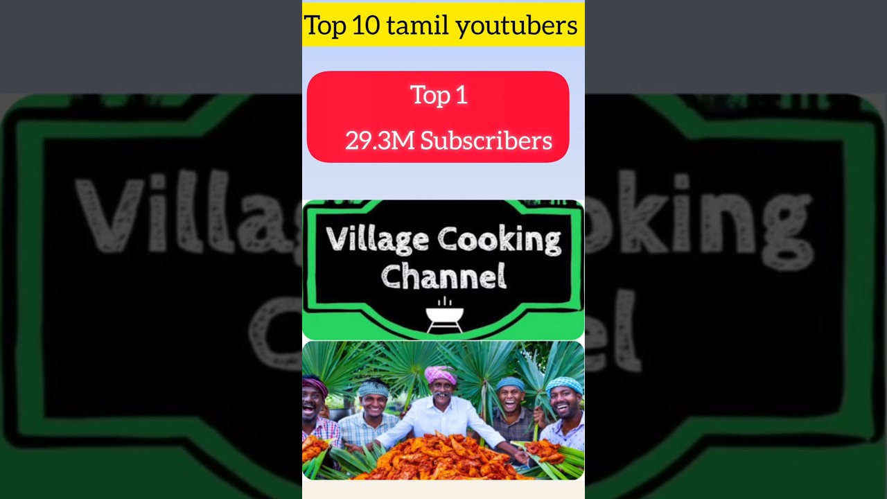 Top 10 Tamil Youtube Channel