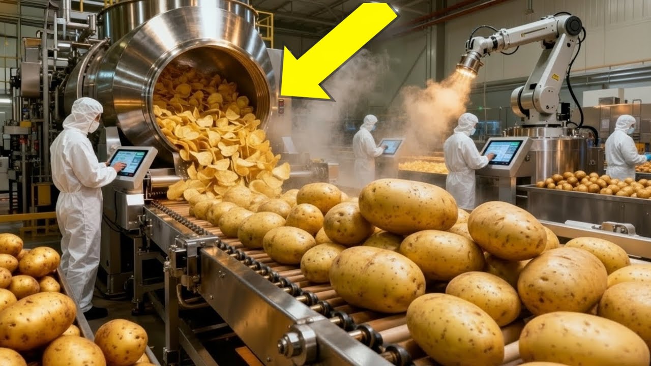 How Pringles Are Made in Massive Food Factories | Full Production Process Revealed