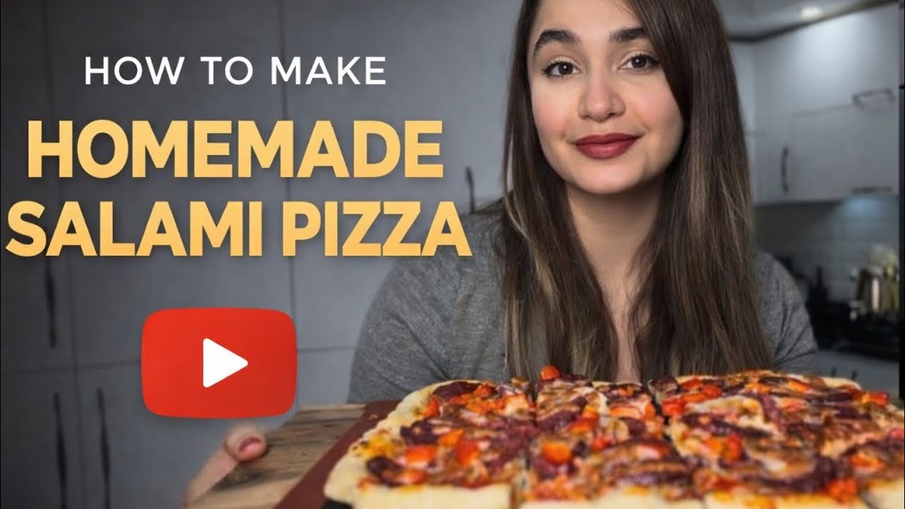 Homemade Salami Pizza (Better Than Takeout!)