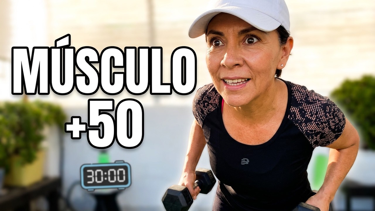 Full Body con Mancuernas 30 Min | 7 Ejercicios x 3 Series +50 en Casa@Activa_y_Plena50​