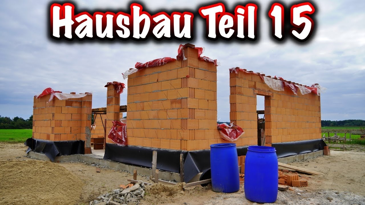 Hausbau Teil 15 (Vorbereitung Sturz und Ringankerschalung)