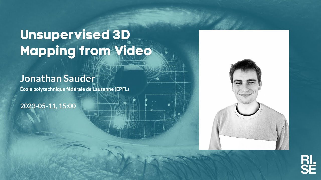 Jonathan Sauder: Unsupervised 3D Mapping from Video and its Applications to Underwater Mapping