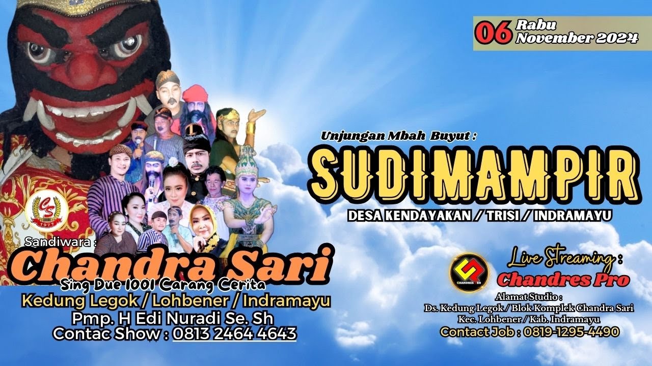 🔴Live Malam Chandra Sari l Unjungan BUYUT SUDIMAMPIR | Rabu 06 - 11 - 2024 | Kendayakan - Terisi