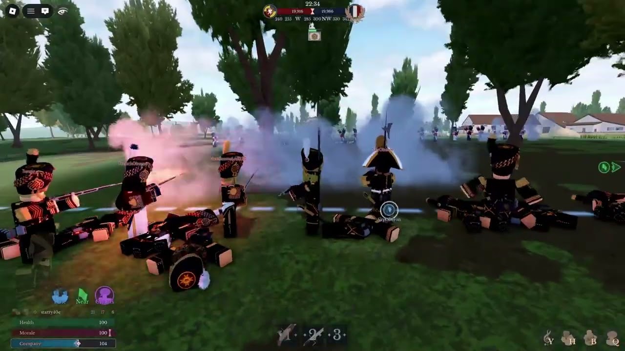 roblox napoleonic wars andour guard v french garde, danish guard