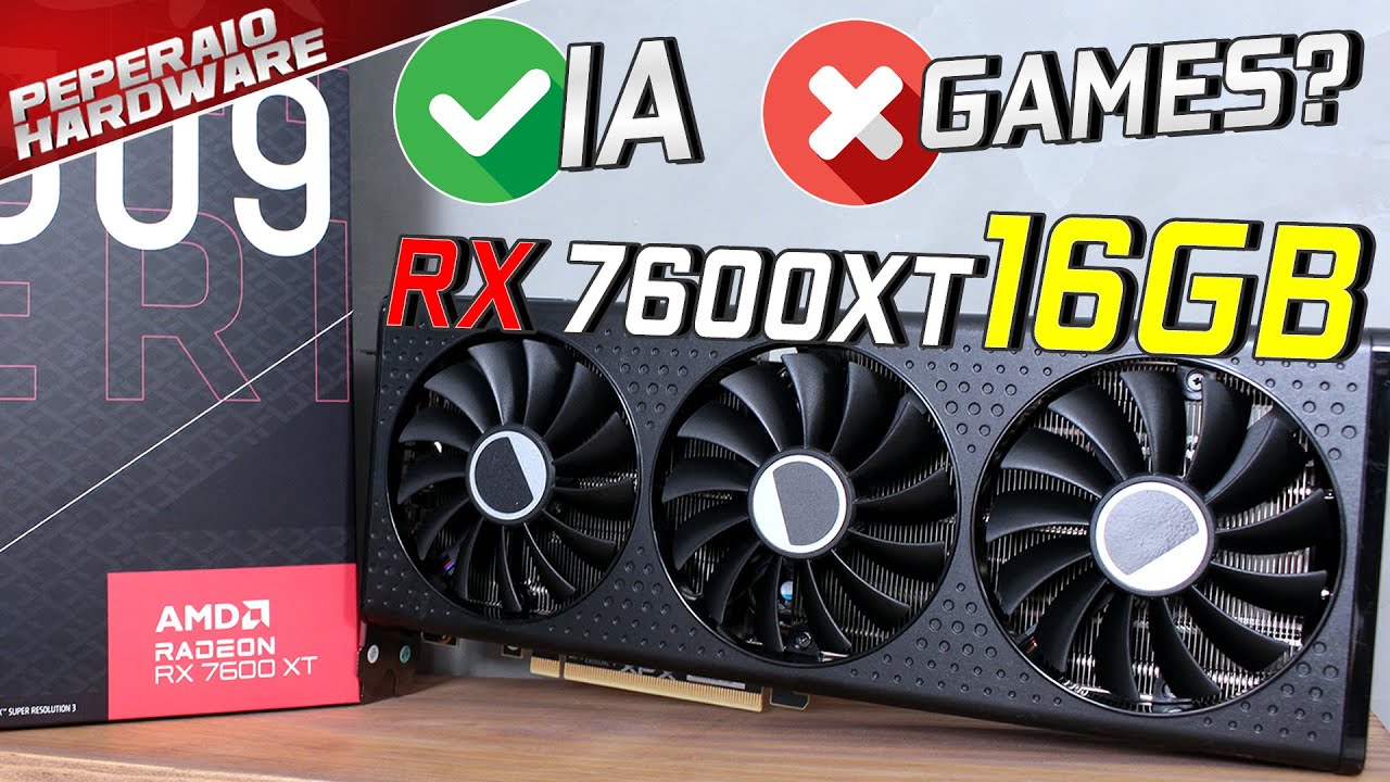 Review RX 7600 XT 16GB: Uma 7600 relançada com mais VRAM, bom para GAMES ou IA? (vs 7600 / RTX 4060)