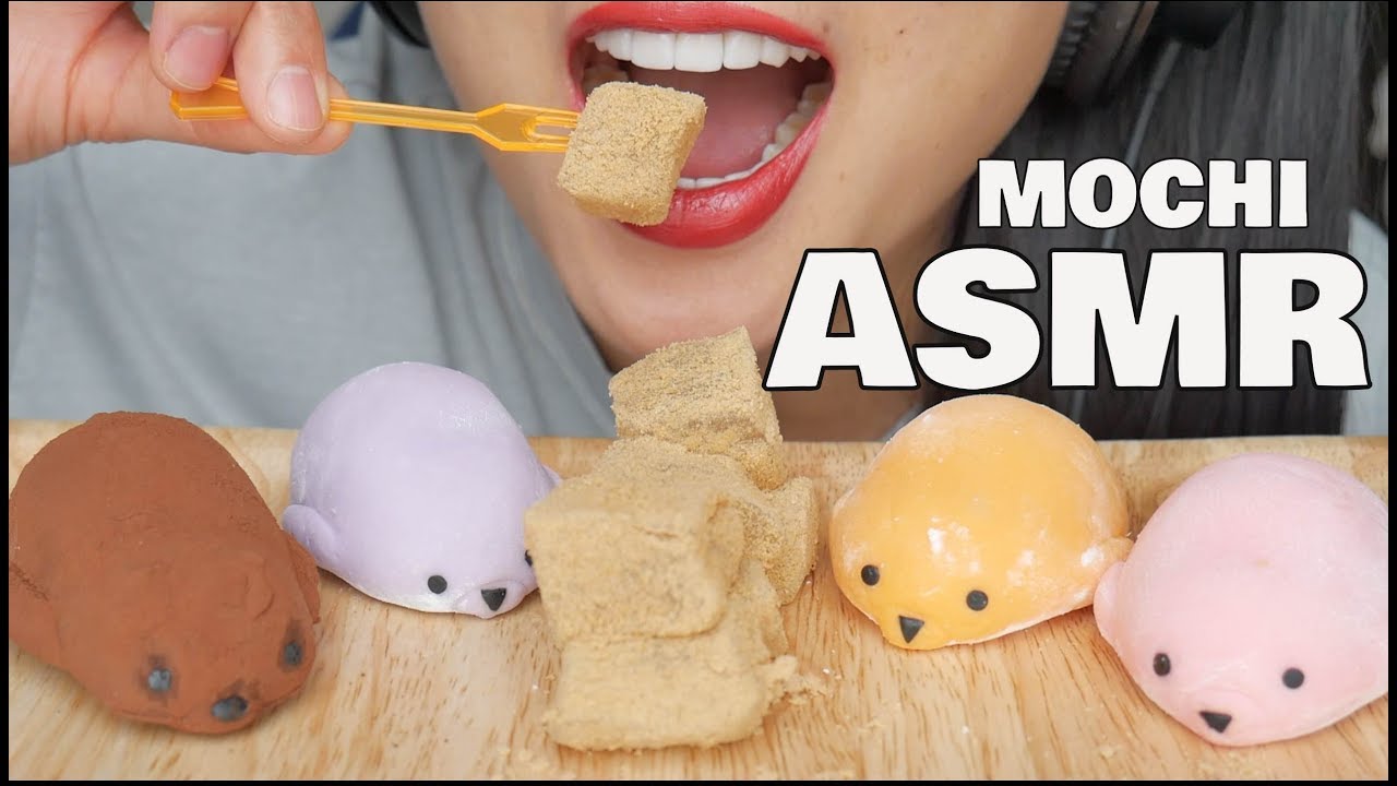ASMR Seal + Warabi MOCHI (SOFT RELAXING EATING SOUNDS) | SAS-ASMR