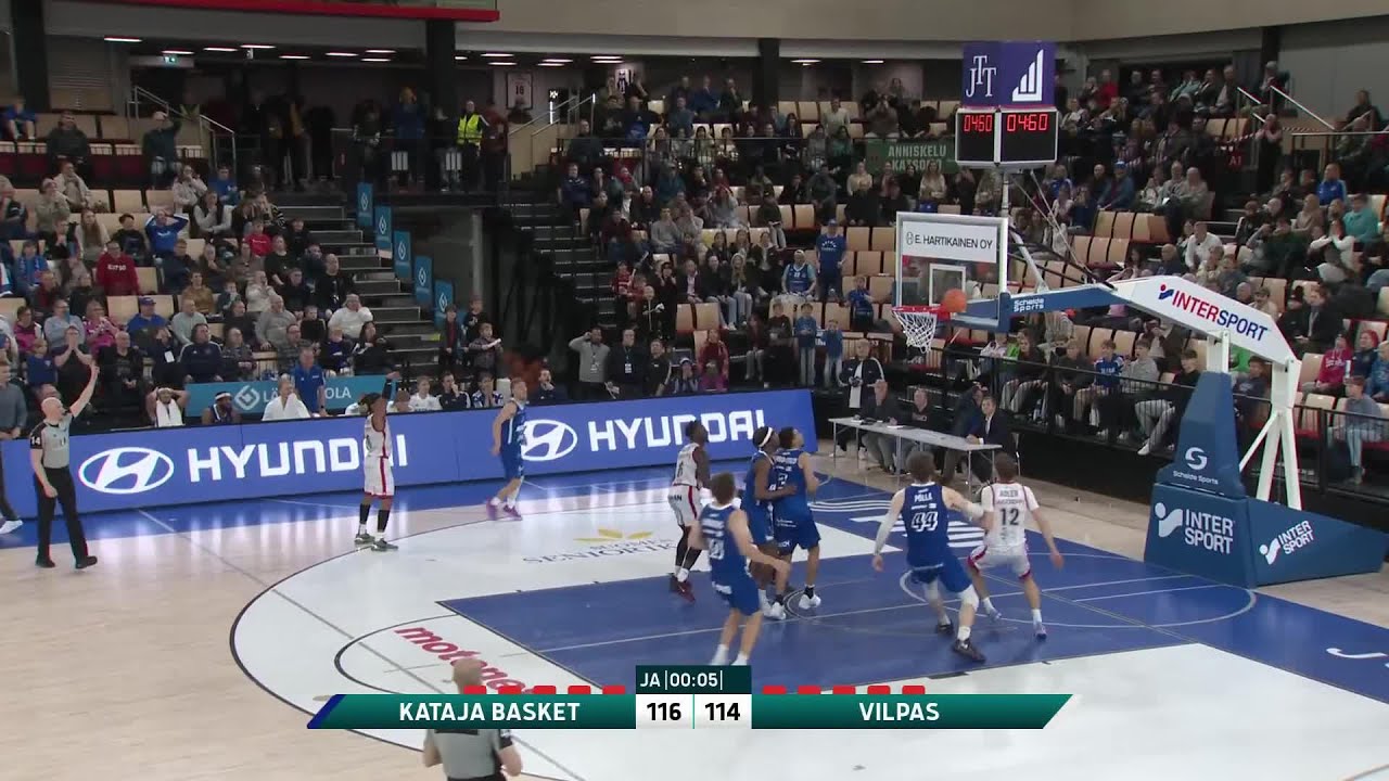 Kataja Basket vs. Salon Vilpas - Game Highlights