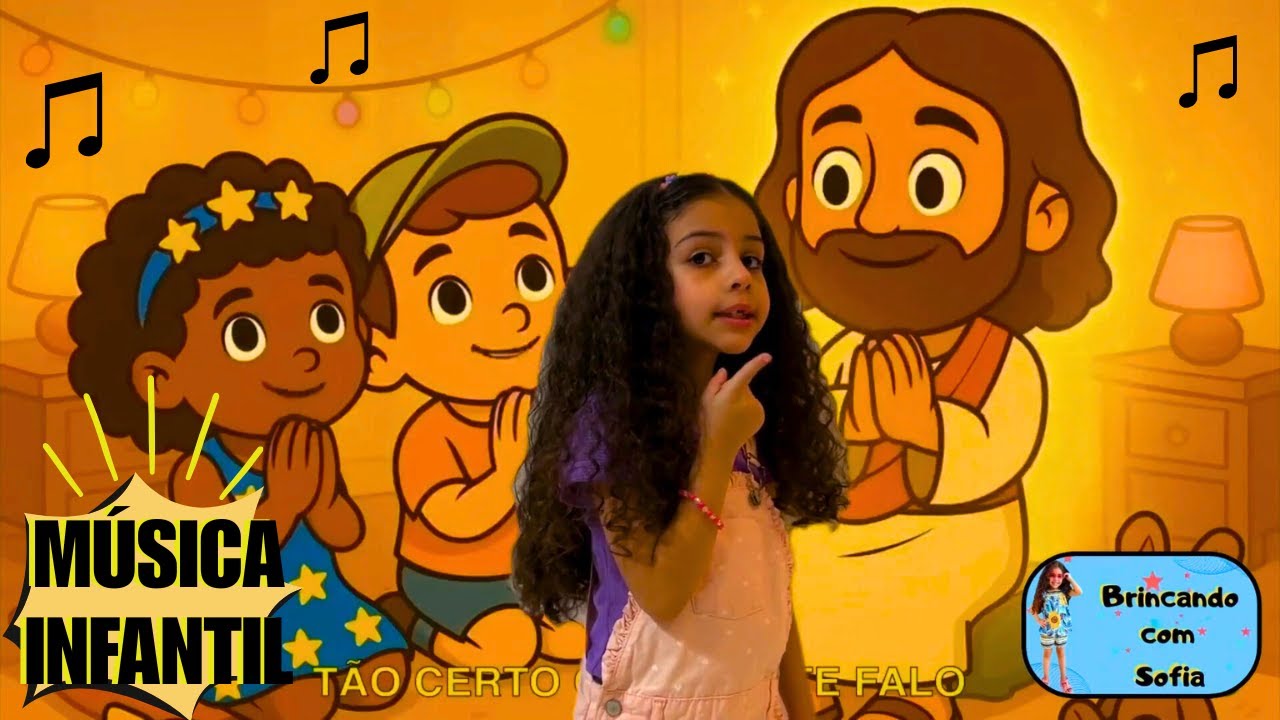 MÚSICA DEUS ESTÁ AQUI/LOUVORZINHO DO CÉU/MÚSICA INFANTIL/COREOGRAFIA COM SOFIA!!!💕😍