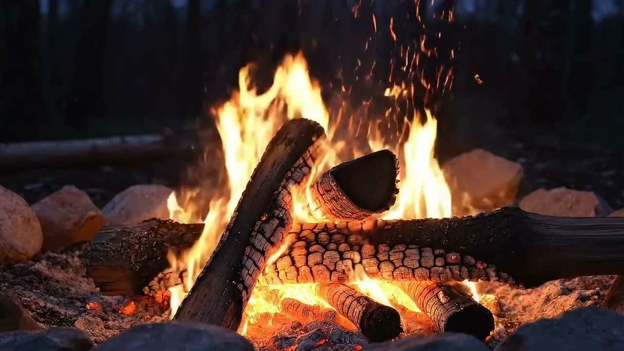 Gentle Fire Crackles for Study Ambience