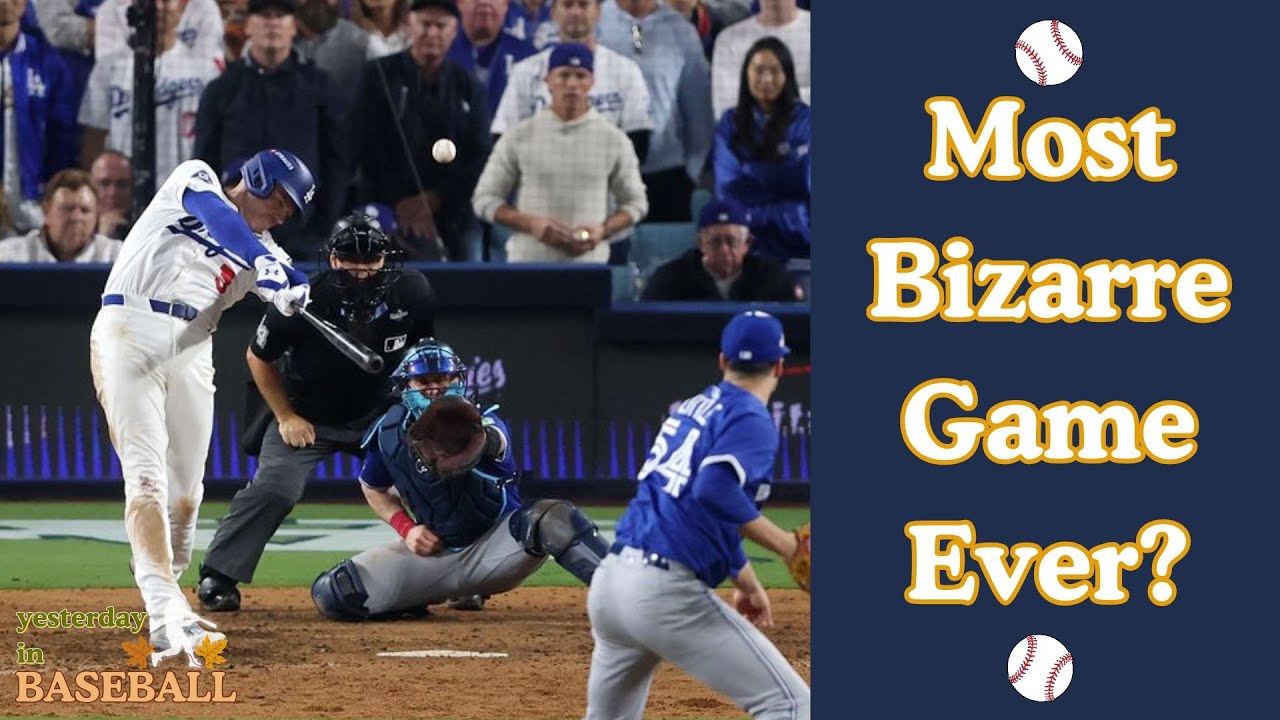 Most Bizarre Game I've Ever Seen! World Series Game 3 - Yesterday in Baseball Podcast (10/28)