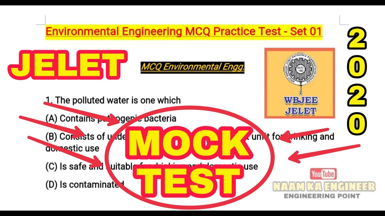 JELET 2020 || MOCK TEST || QUESTIONS AND ANSWERS.