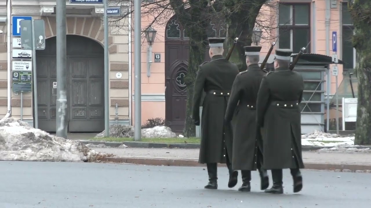 Riga Freedom Monument Honor Guards Latvia's Statue of Liberty