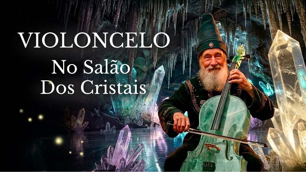 Escape Para Este Mundo de Luz | Violoncelo Majestoso | Música Expansiva na Caverna de Cristais