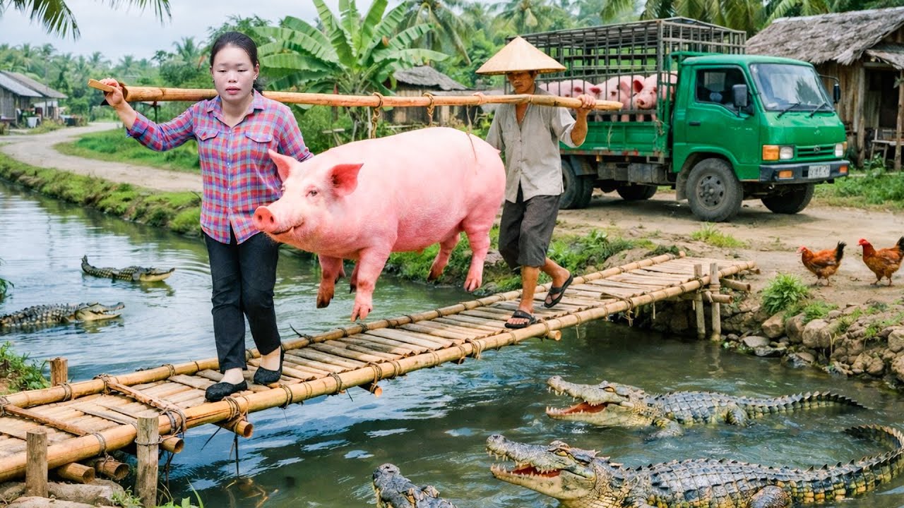 How to make fish floss, prepare seafood, boil sweet potatoes, and care for pigs