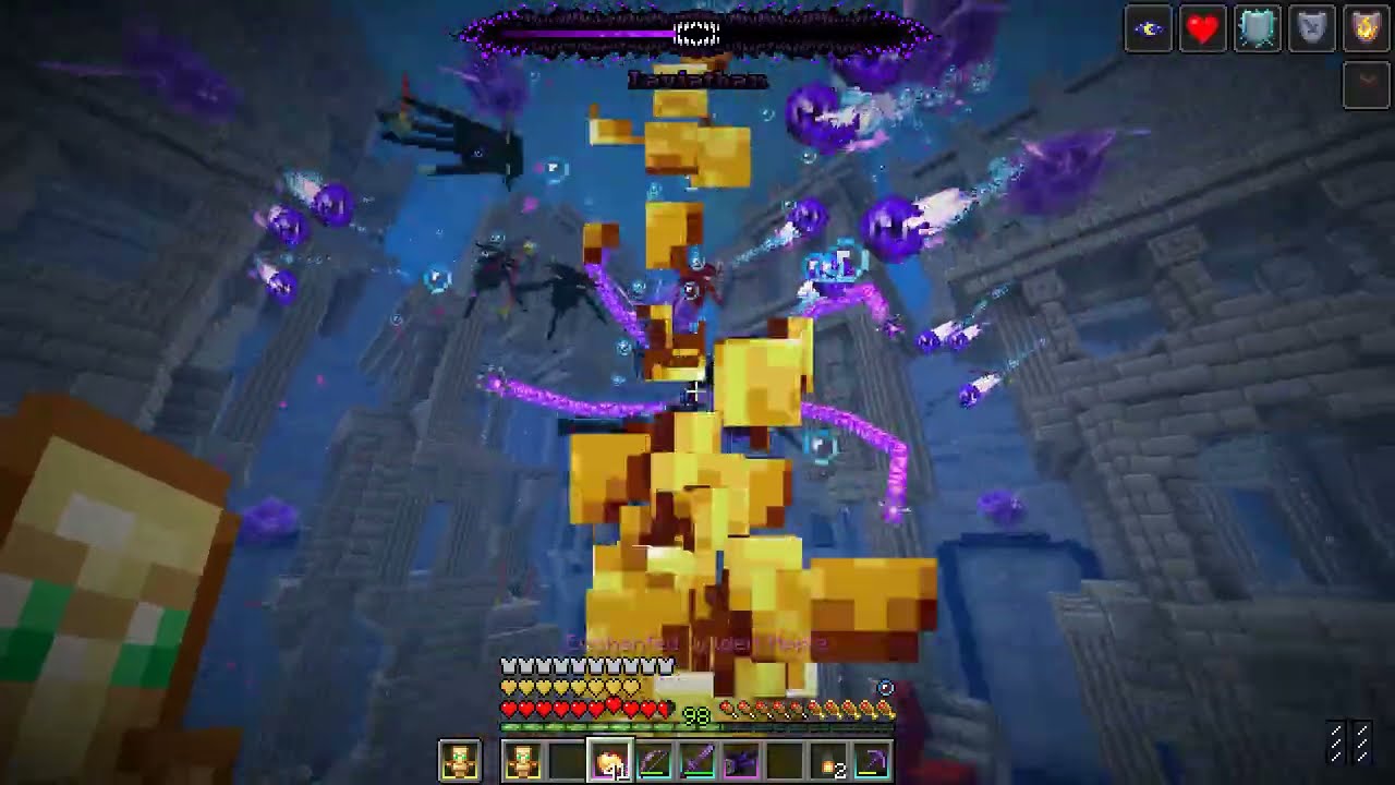 Minecraft Leviathan Boss Fight