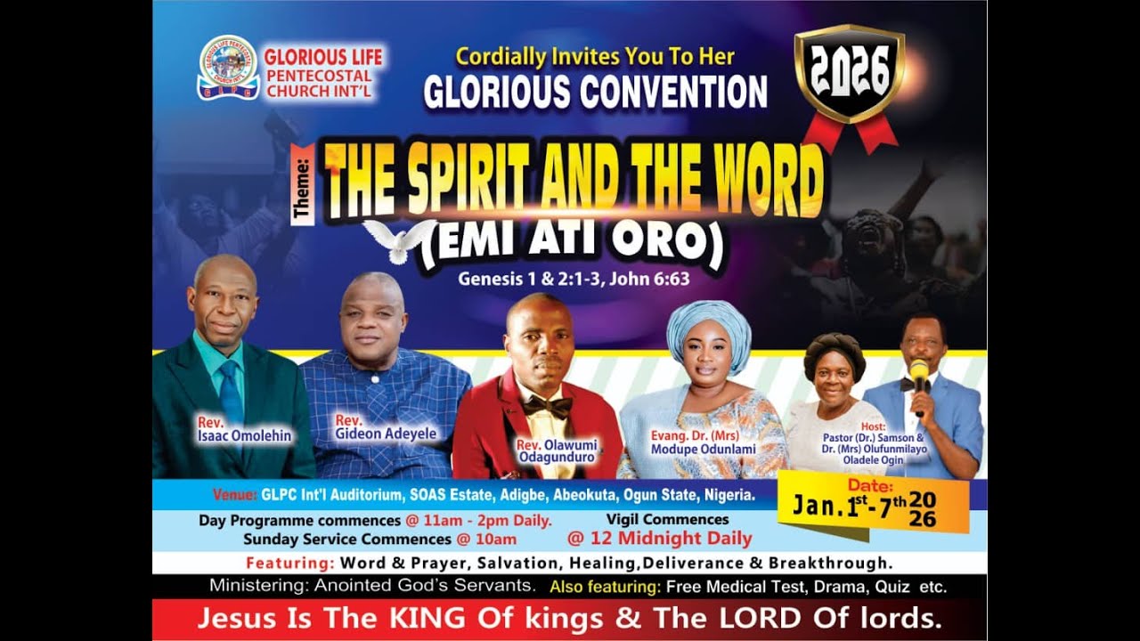 2026 GLORIOUS CONVENTION/ DAY 3 VIGIL/3RD JAN, 2026/ GLPC INT'L. #Gloriouslifetv