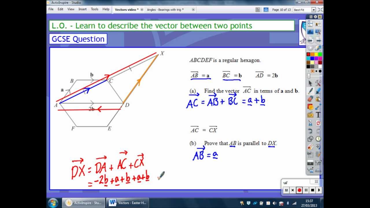 Vectors Tutorial (3/4) - Parallel vectors
