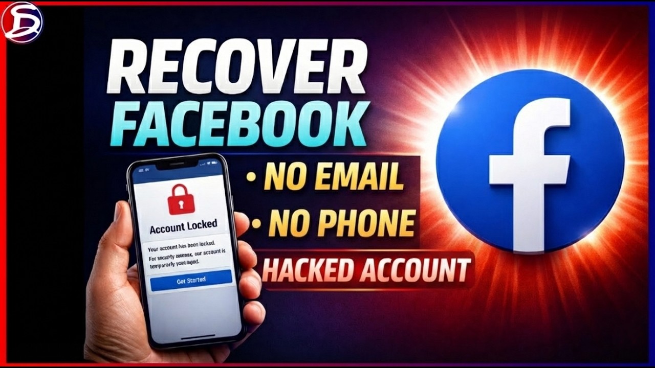 How to Recover Lost Facebook Account Without Phone Number & Email Recover Hacked Facebook Account