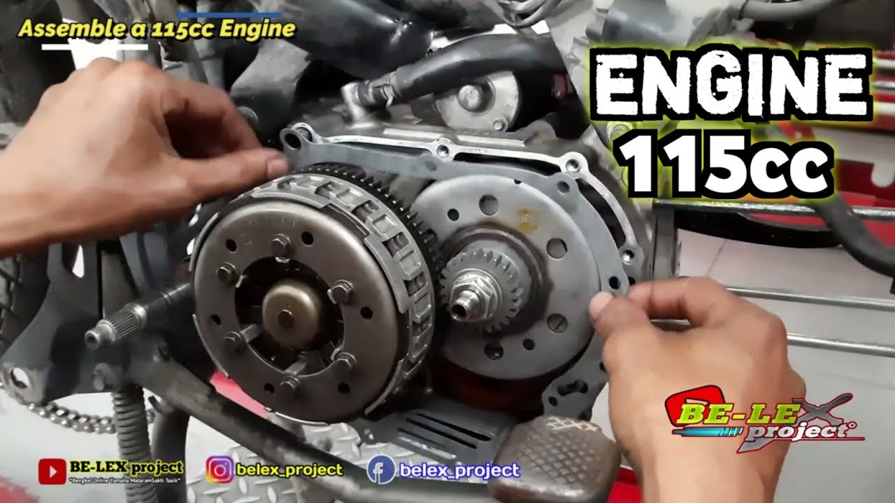 Assembling a 115cc Motorcycle Engine With Yamaha Mechanics
