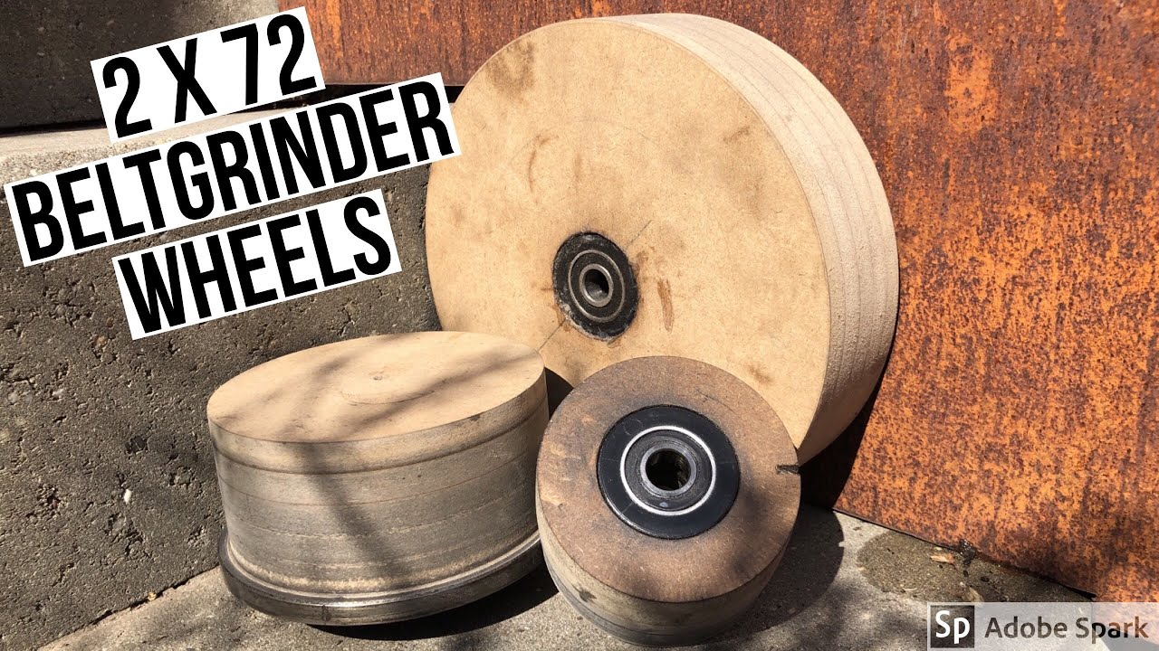 DIY BELTGRINDER WHEELS: 10“ Contact Wheel, Drivewheel, Trackingwheel