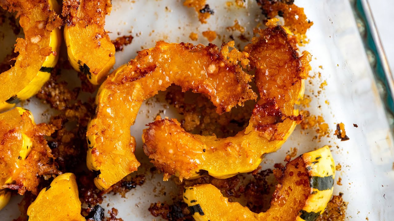 Parmesan Roasted Delicata Squash Recipe