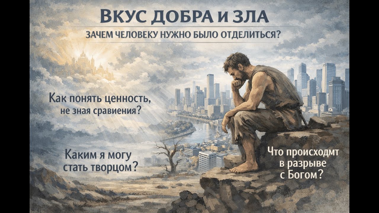 Вкус плода добра и зла зачем человеку нужно было отделиться.