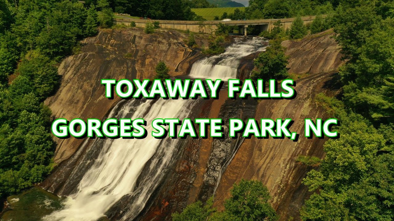 Toxaway Falls - Lake Toxaway, North Carolina  // 4K - Drone // DJI Mavic Pro 2. Footage