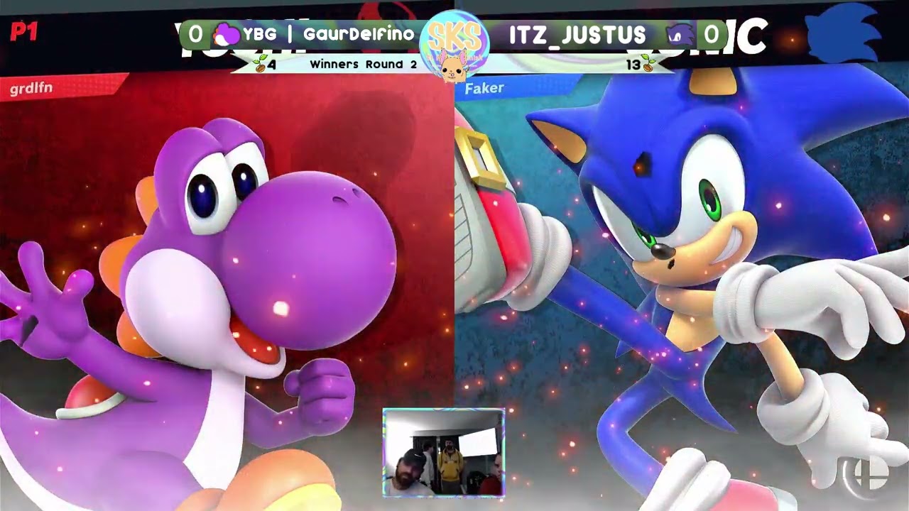 St Kitts Skirmish #32 Winners Round 2 GaurDelfino (Yoshi) Vs ITZ_JUSTUS (Sonic)