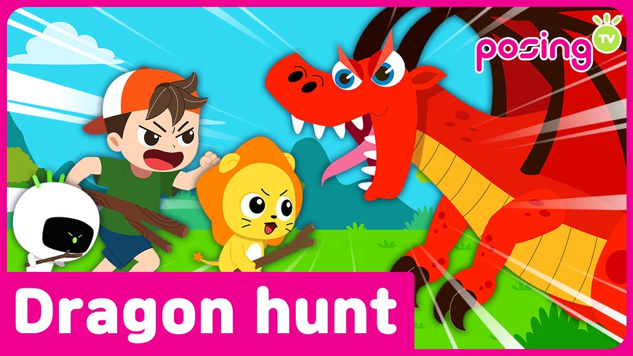 💥Going on a Dragon hunt | Dragon song | Animal Song | posingTV