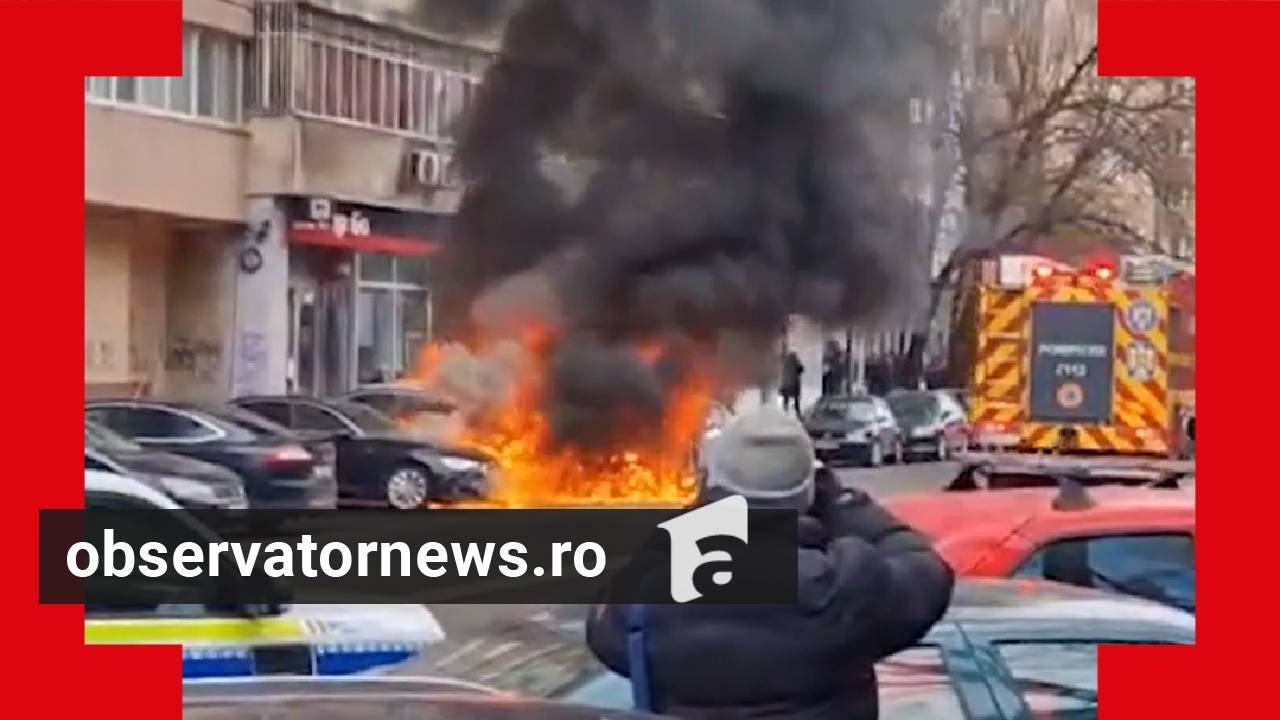 Observator 16 - 13 februarie 2026. O maşină electrică, în care se aflau doi soţi, a luat foc în mers