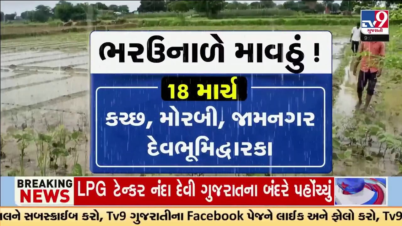આગામી ત્રણ દિવસ દરમિયાન કમોસમી વરસાદની આગાહી: હવામાન વિભાગ | Unseasonal Rain | Gujarat | TV9Gujarati