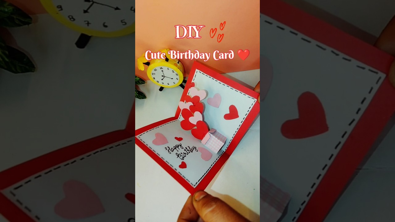 DIY Cute Birthday Card ❤️ 