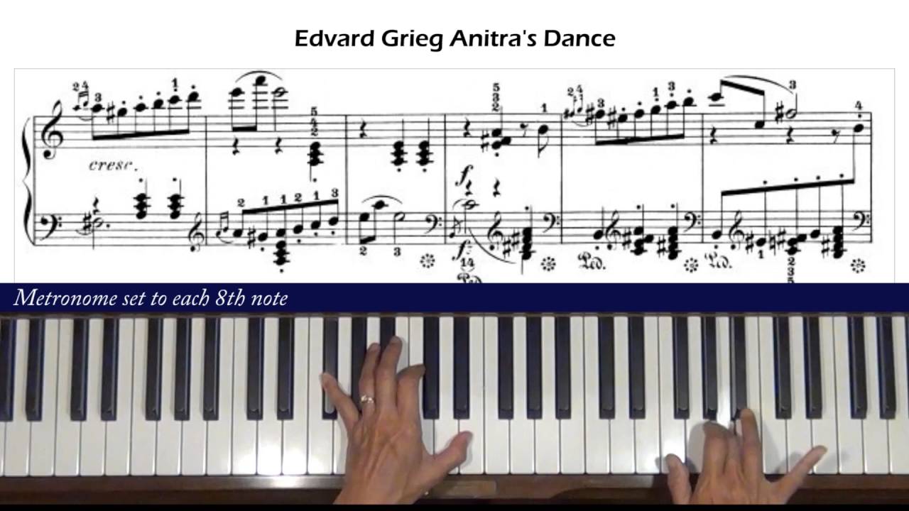 Grieg Peer Gynt  Suite No. 1 Anitra's Dance Piano Tutorial