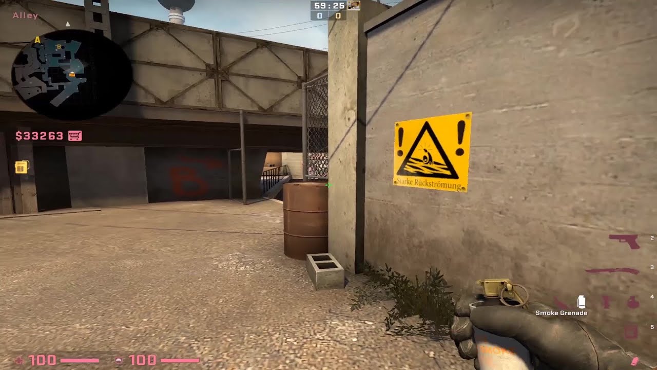 Overpass - Smoke - T spawn to B site